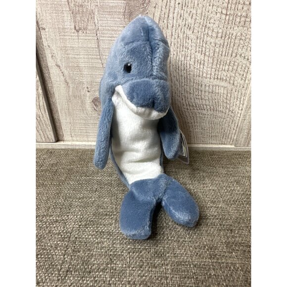 Ty Beanie Babies Echo The Dolphin 1996 Plush Toy Collectible - Picture 2 of 9